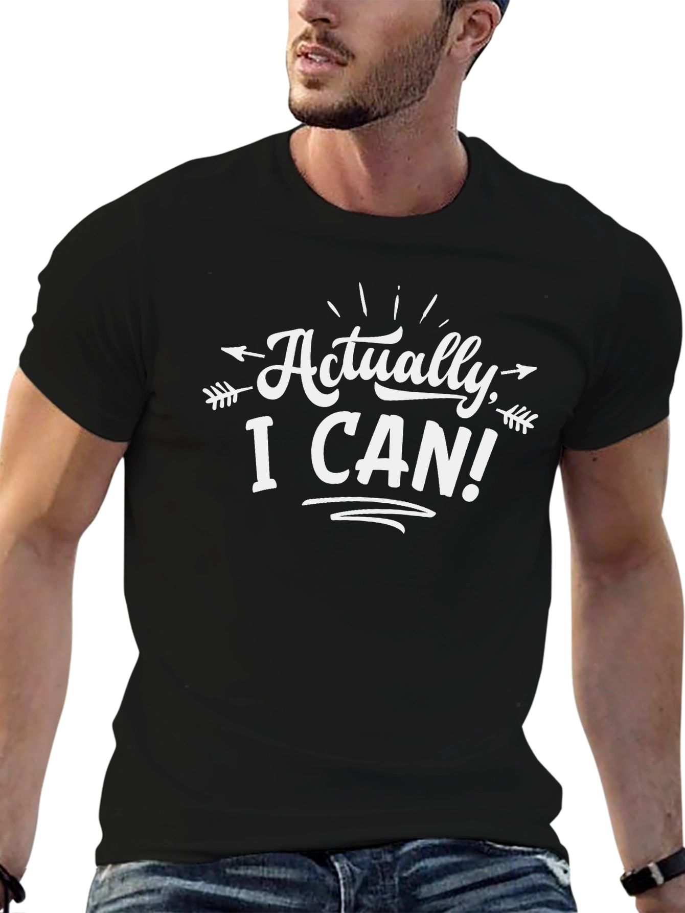 Actually I Can! T-Shirt - Motivational Tee