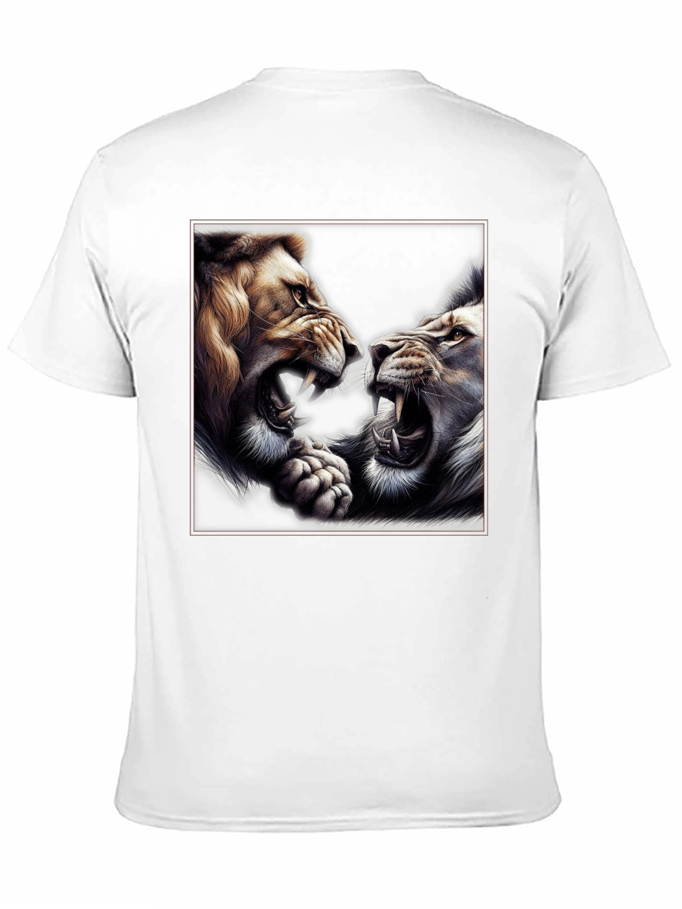 Roaring Lions Graphic T-Shirt - Bold Animal Print