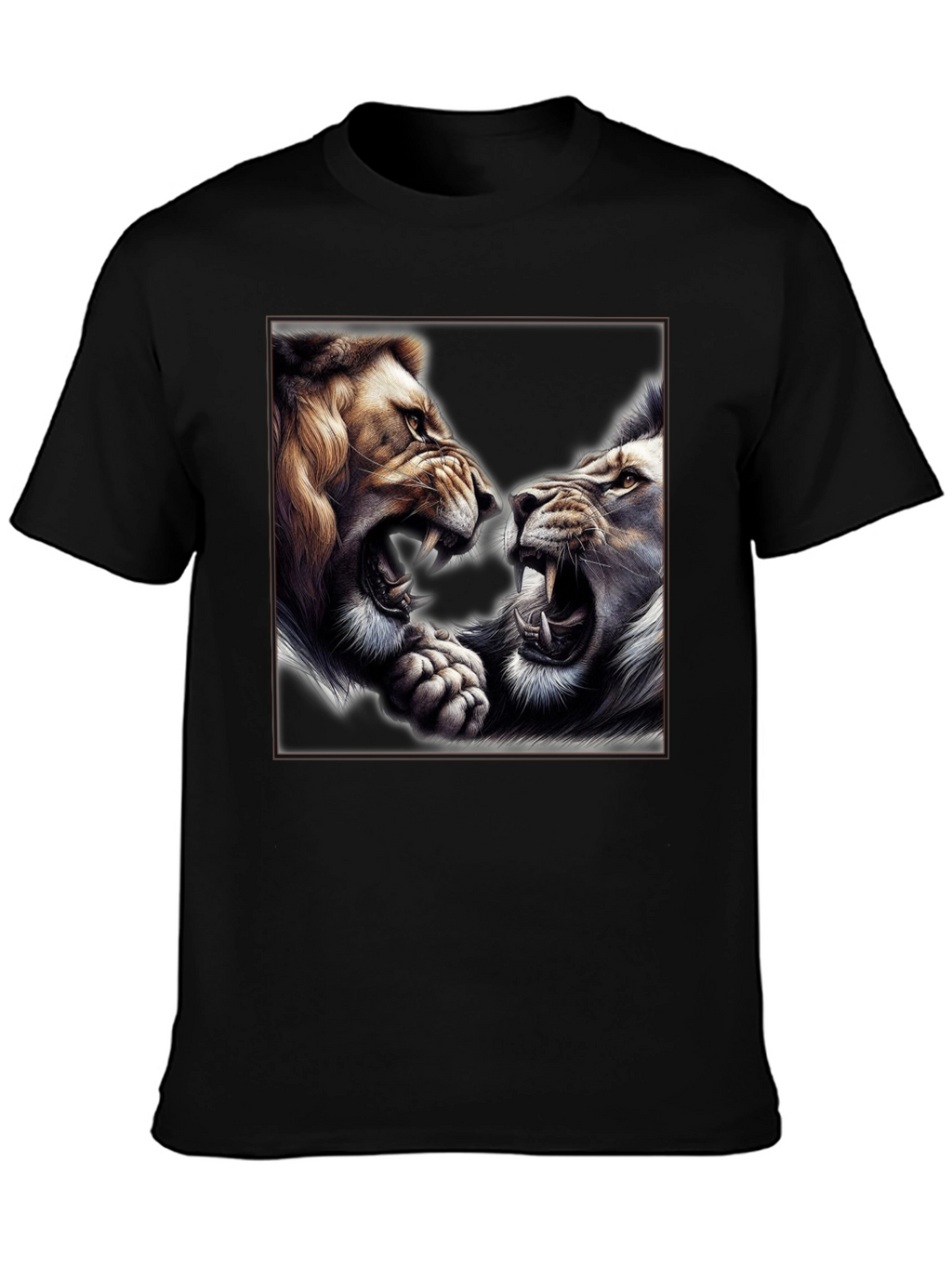 Roaring Lions Graphic T-Shirt - Bold Animal Print