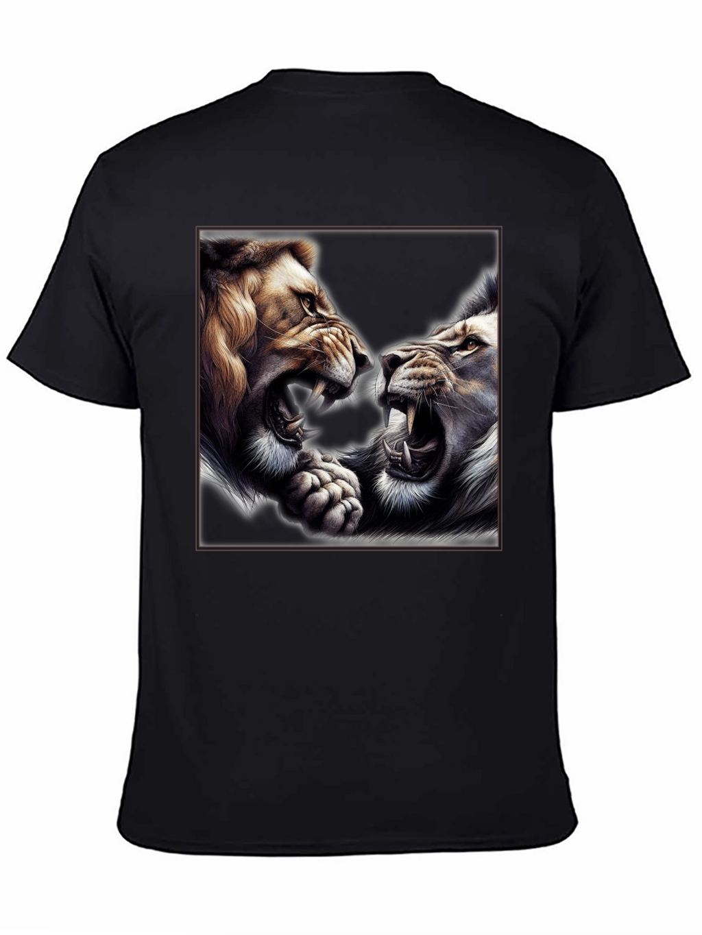 Roaring Lions Graphic T-Shirt - Bold Animal Print