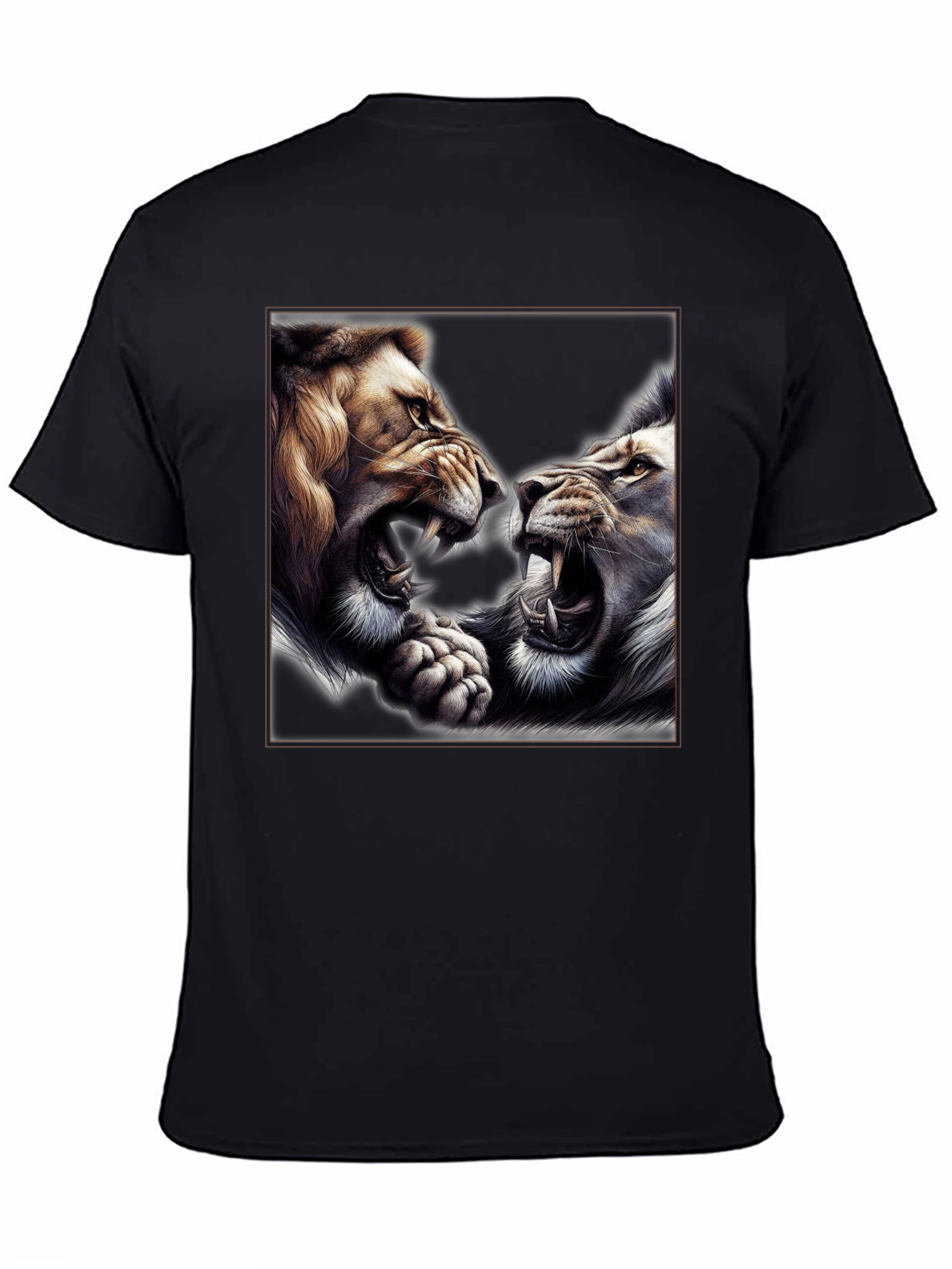 Roaring Lions Graphic T-Shirt - Bold Animal Print