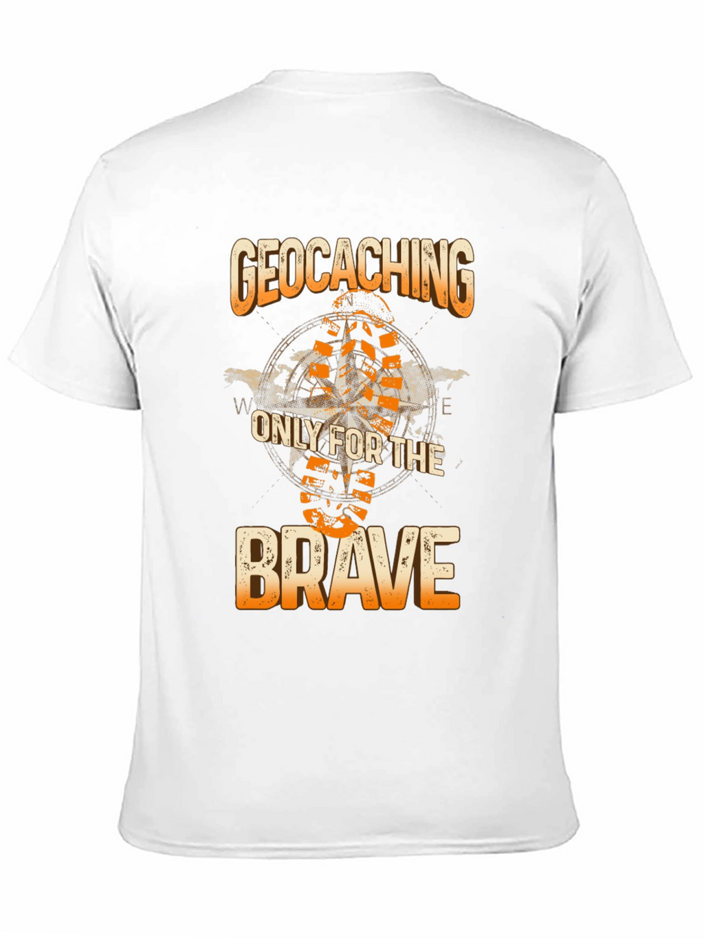 Geocaching Only for the Brave Black T-Shirt