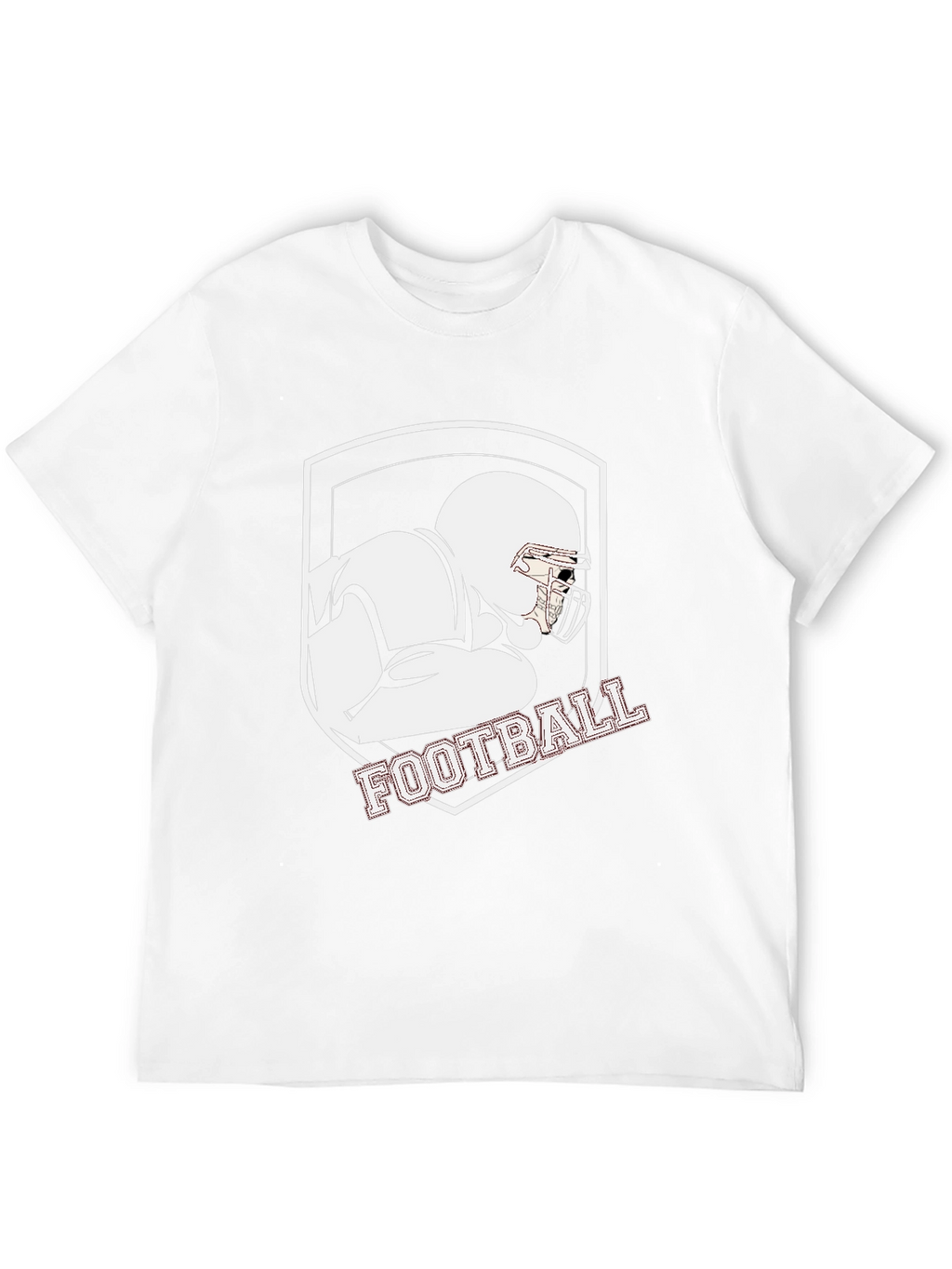 Football Player Graphic Tee - Black