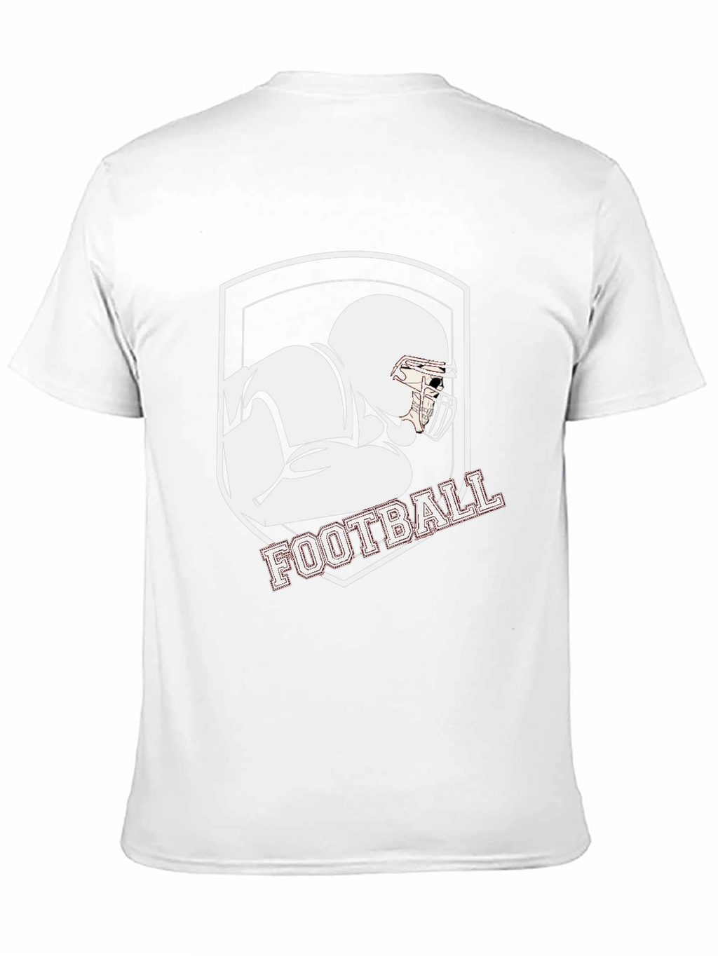 Football Player Graphic Tee - Black