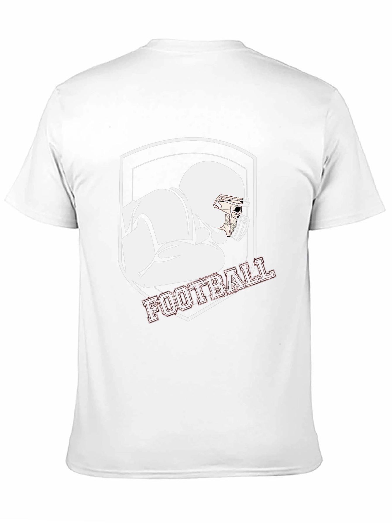 Football Player Graphic Tee - Black