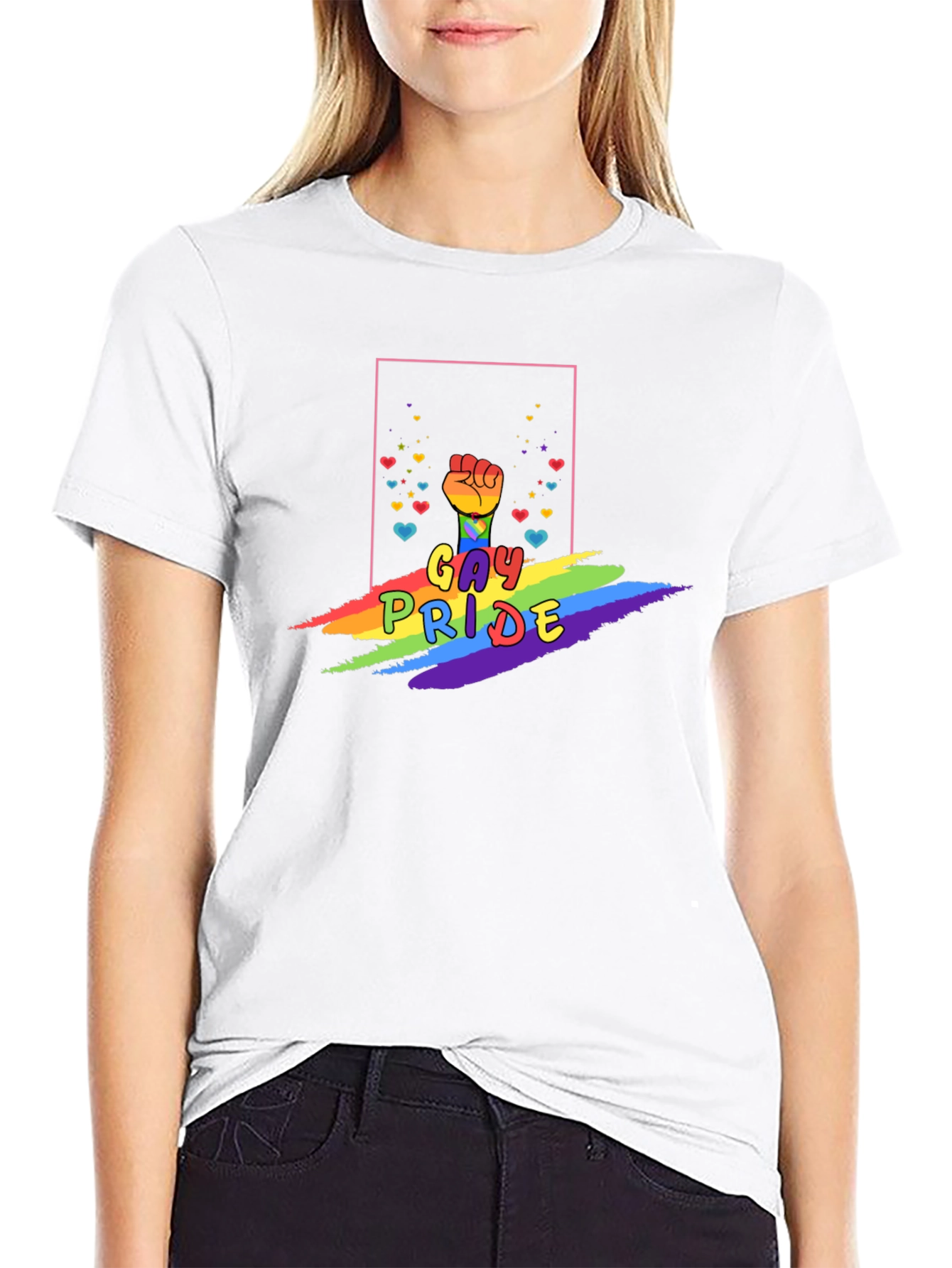 Gay Pride Fist Rainbow T-Shirt
