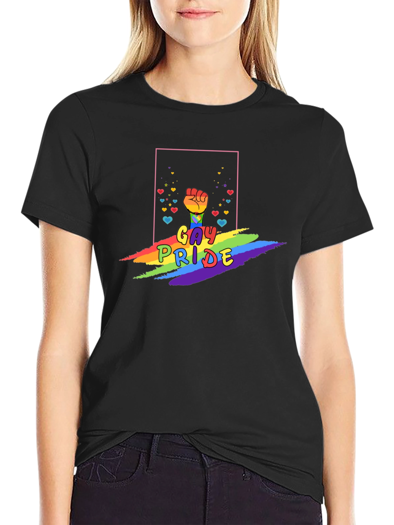 Gay Pride Fist Rainbow T-Shirt