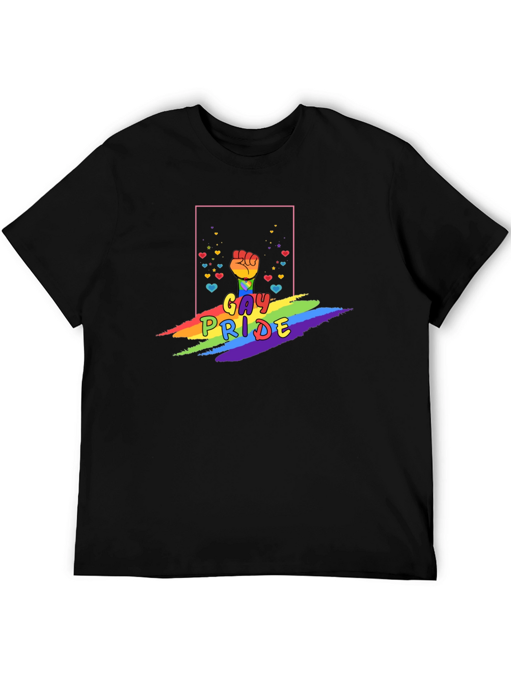 Gay Pride Fist Rainbow T-Shirt