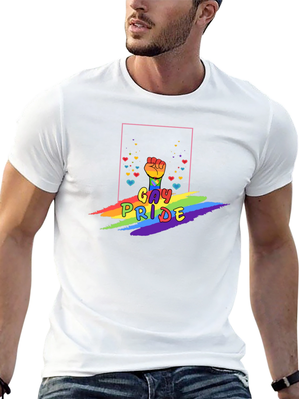 Gay Pride Fist Rainbow T-Shirt