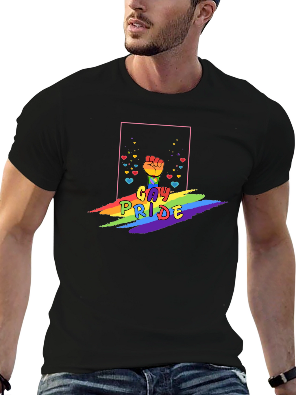 Gay Pride Fist Rainbow T-Shirt