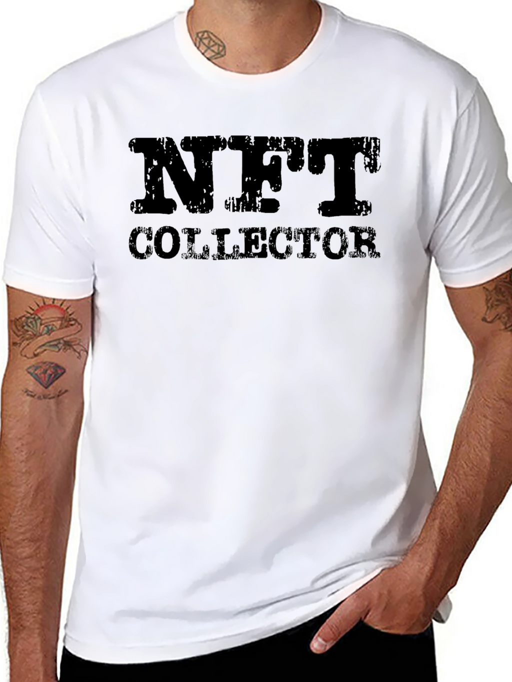 NFT Collector Graphic Tee - Black Casual T-Shirt