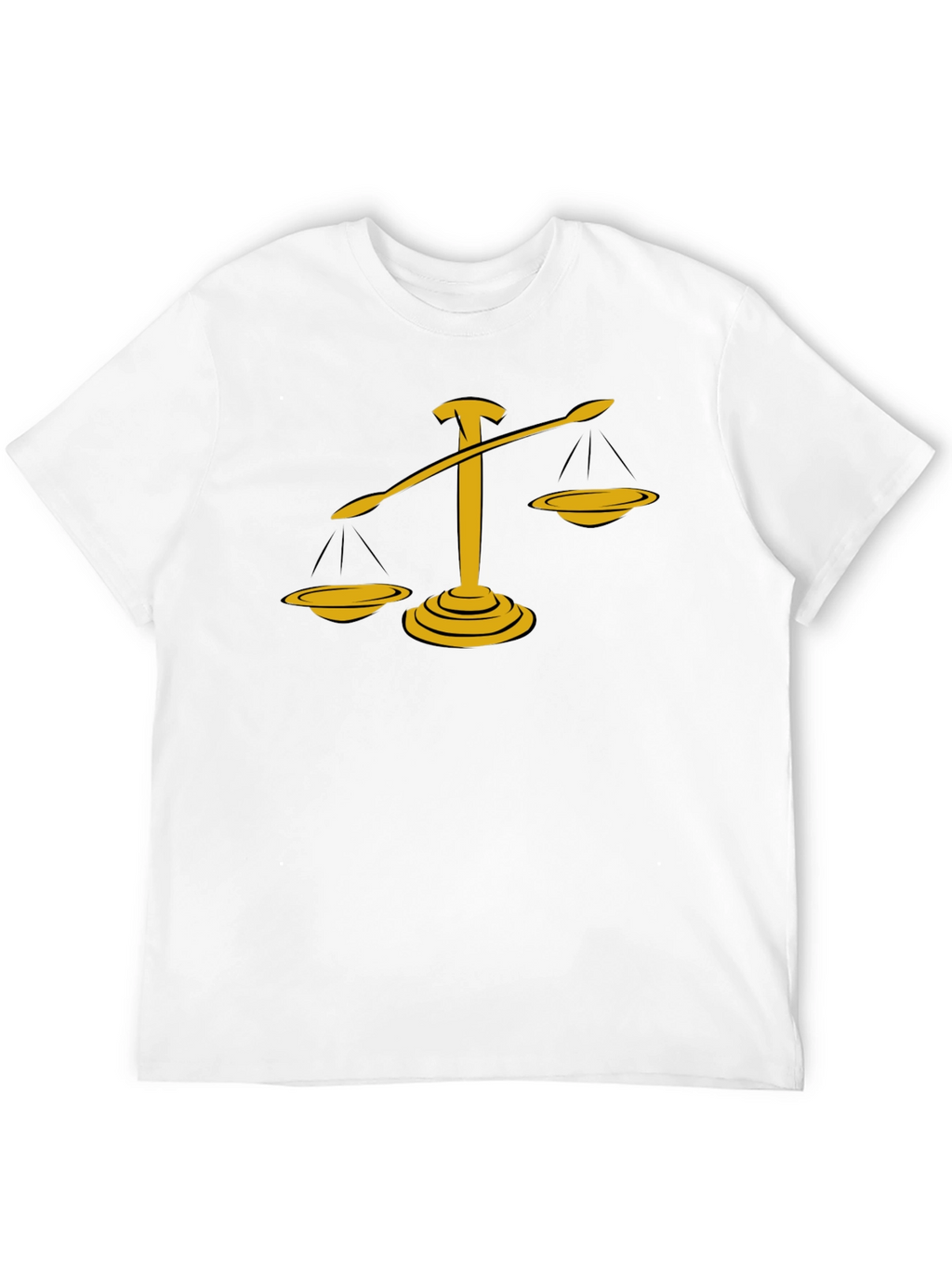 Justice Scales Graphic Tee - Black Cotton Blend