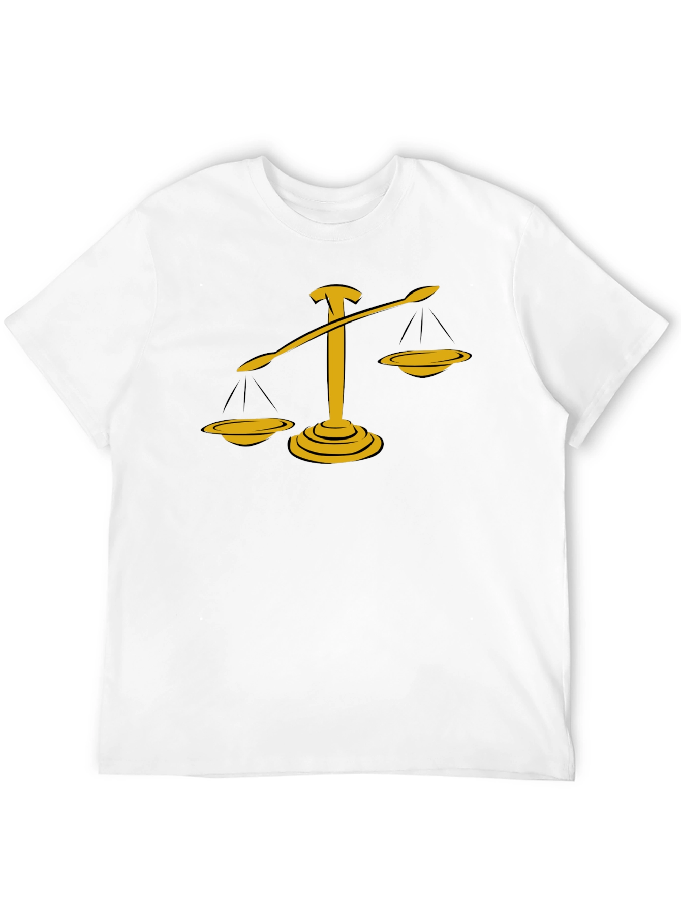 Justice Scales Graphic Tee - Black Cotton Blend