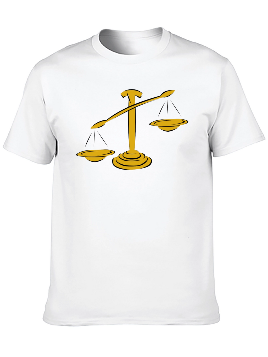 Justice Scales Graphic Tee - Black Cotton Blend