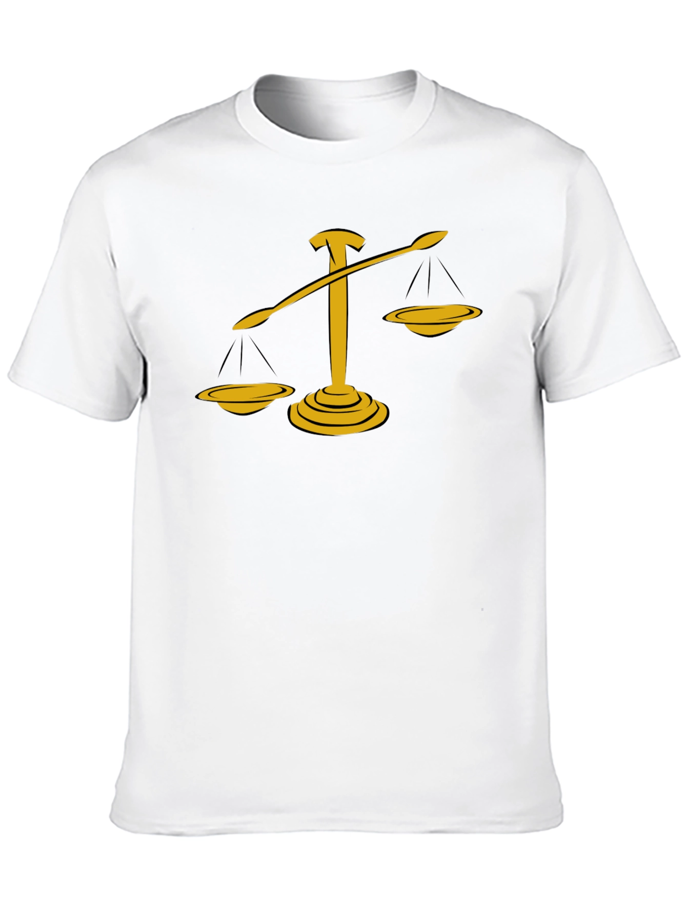 Justice Scales Graphic Tee - Black Cotton Blend
