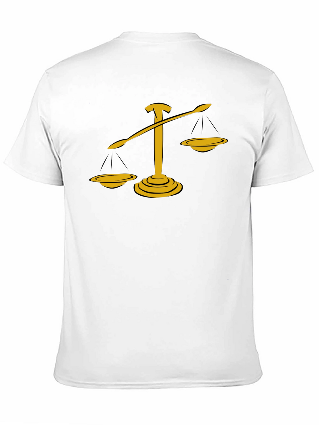 Justice Scales Graphic Tee - Black Cotton Blend