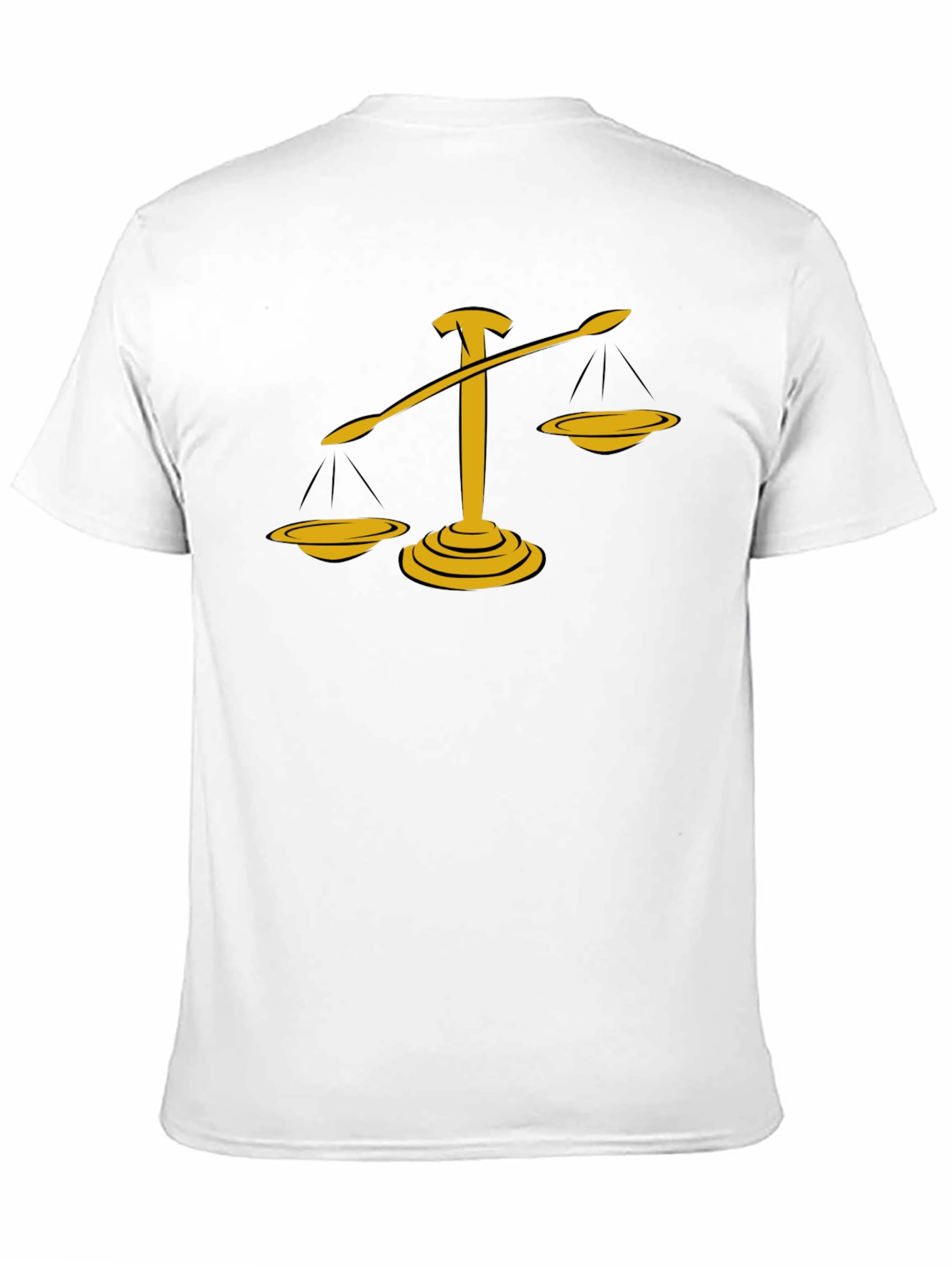 Justice Scales Graphic Tee - Black Cotton Blend