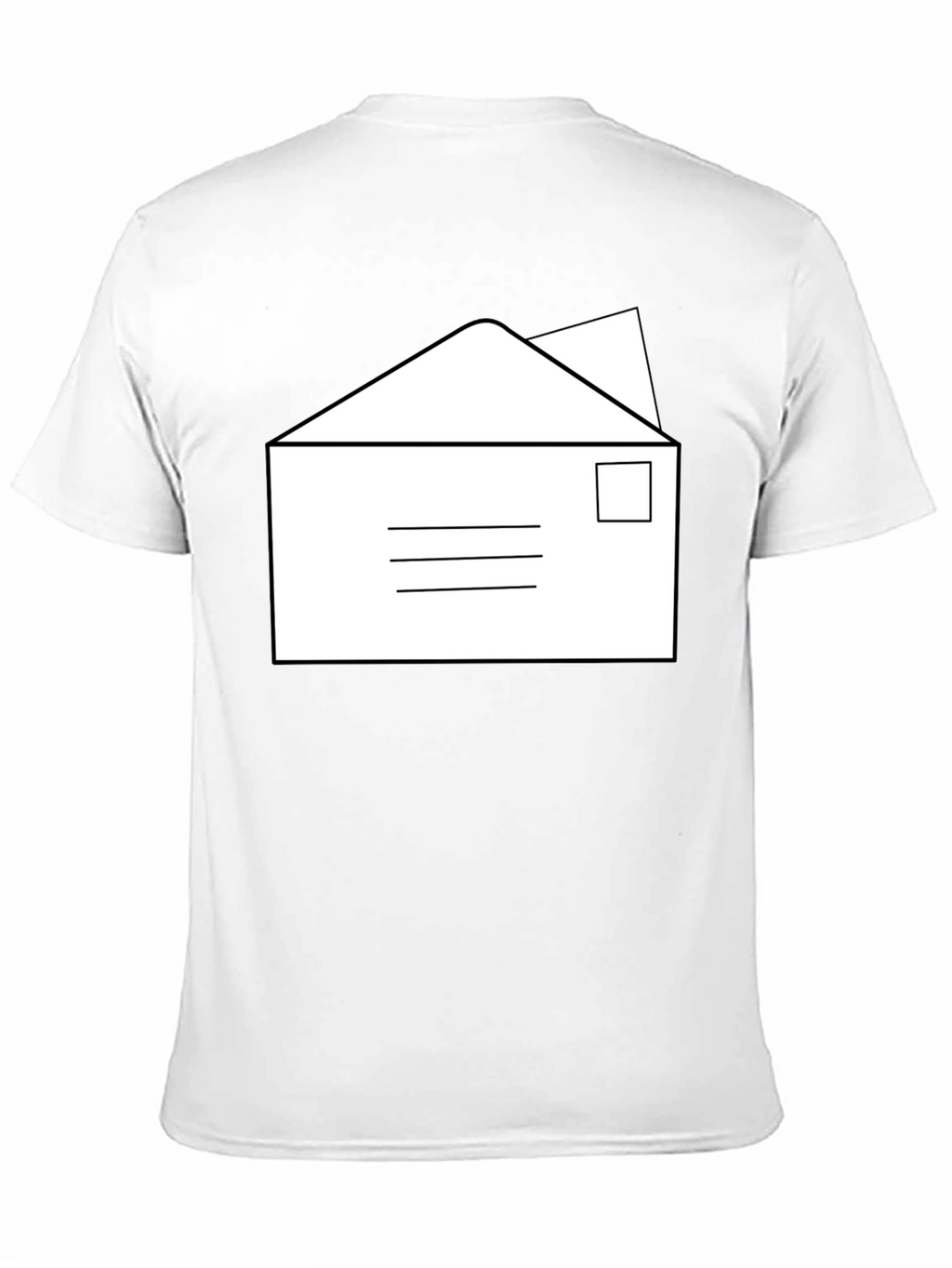 Envelope Graphic T-Shirt - Classic Mail Design
