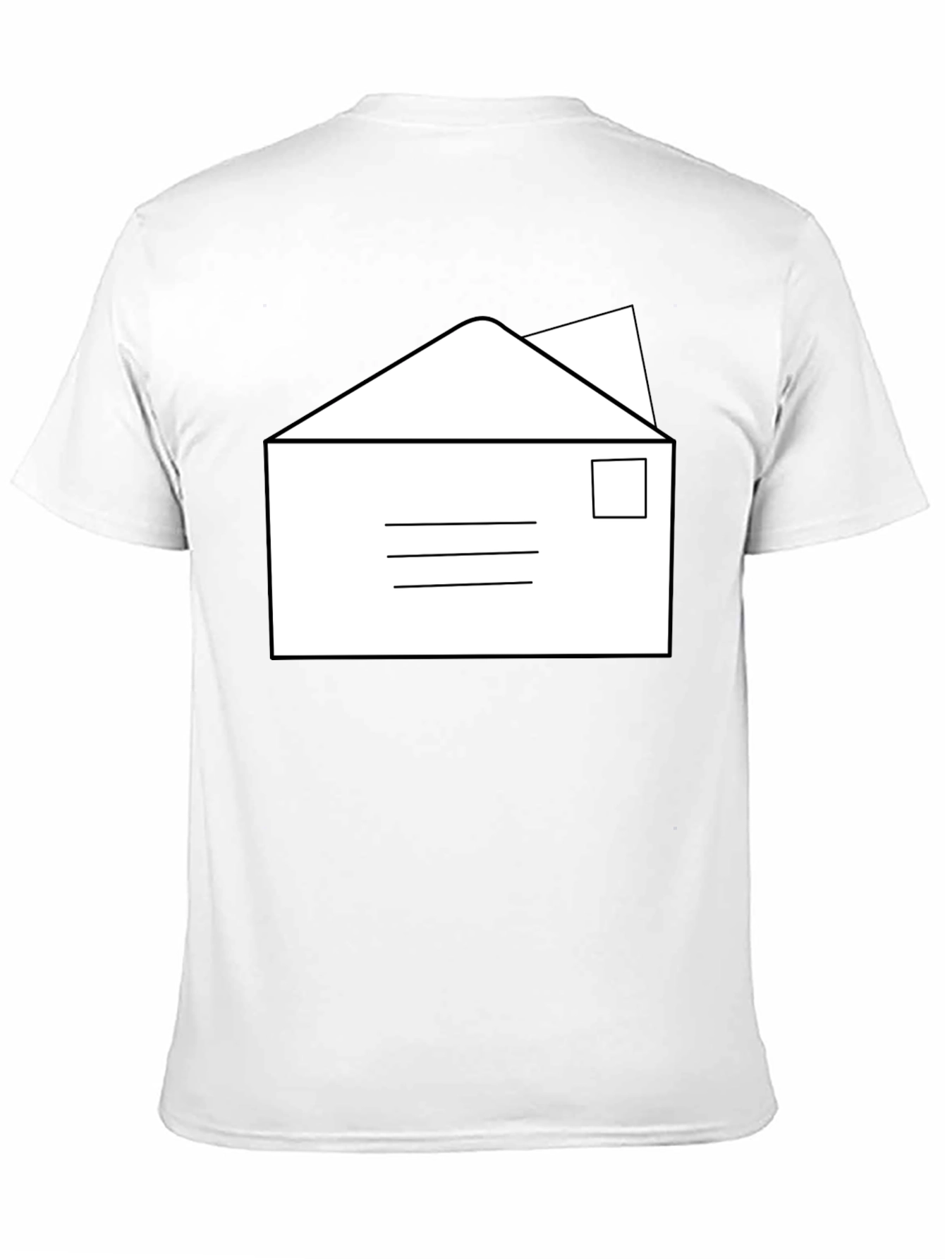 Envelope Graphic T-Shirt - Classic Mail Design