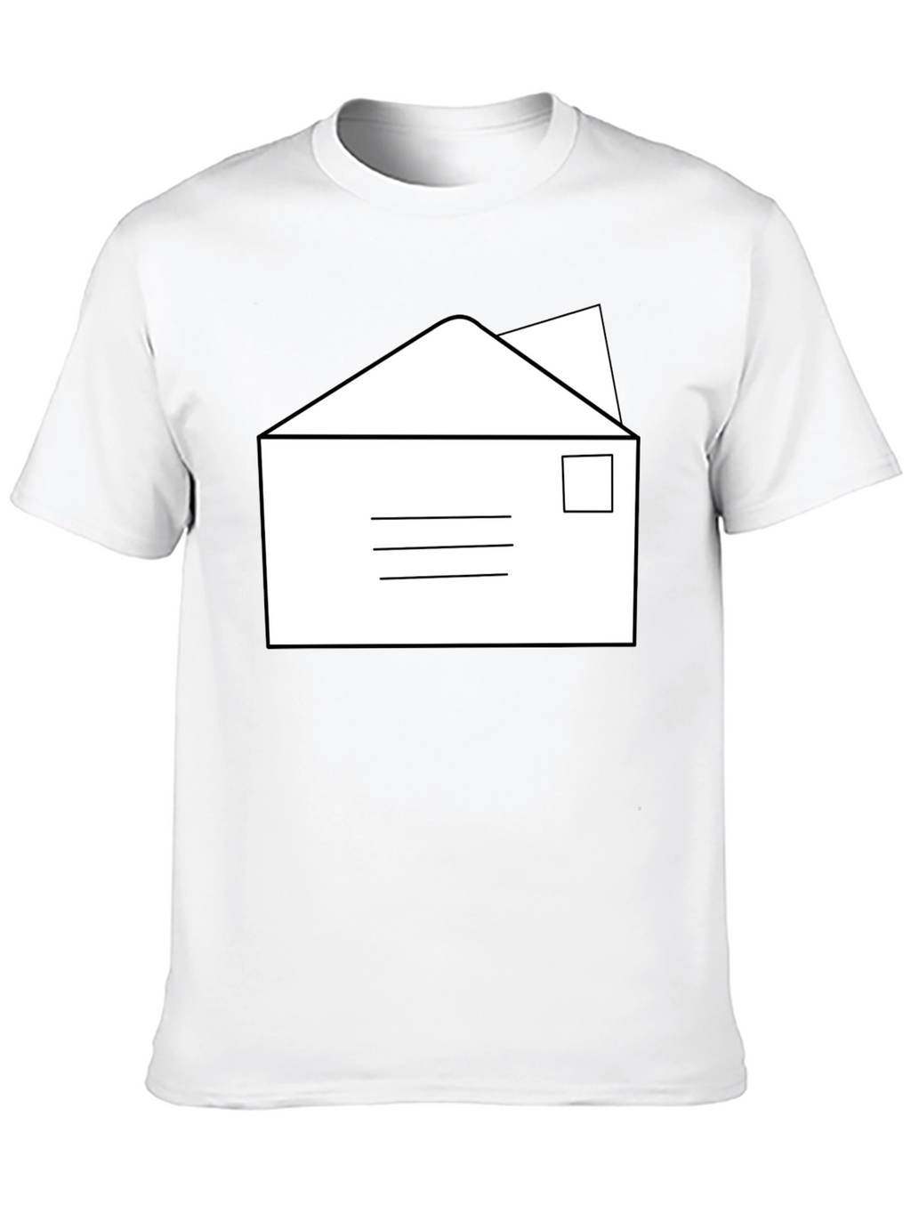 Envelope Graphic T-Shirt - Classic Mail Design