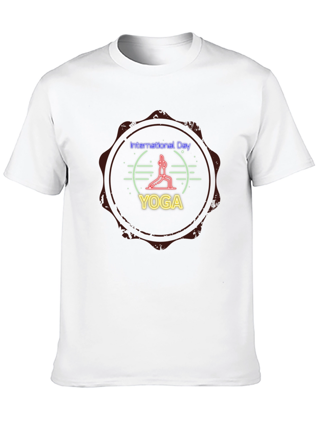 International Yoga Day Graphic Tee - Black