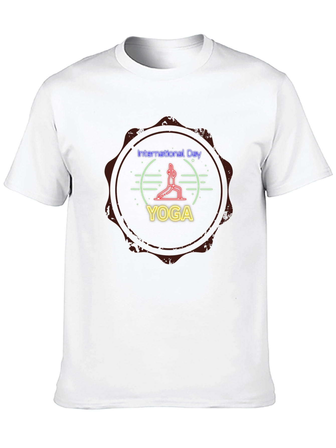 International Yoga Day Graphic Tee - Black