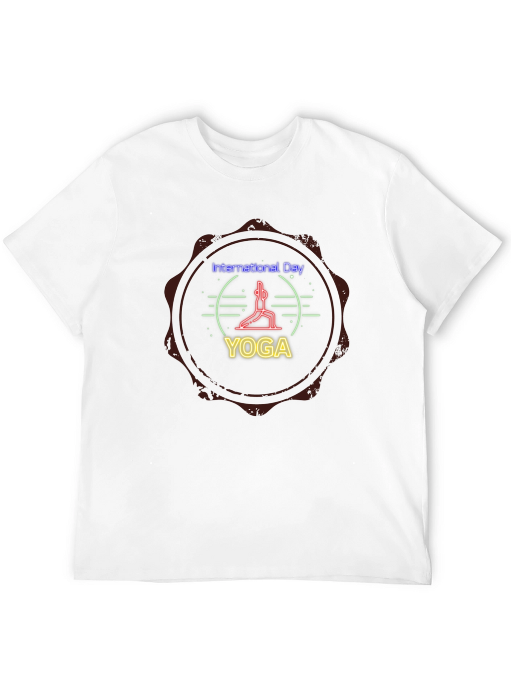 International Yoga Day Graphic Tee - Black