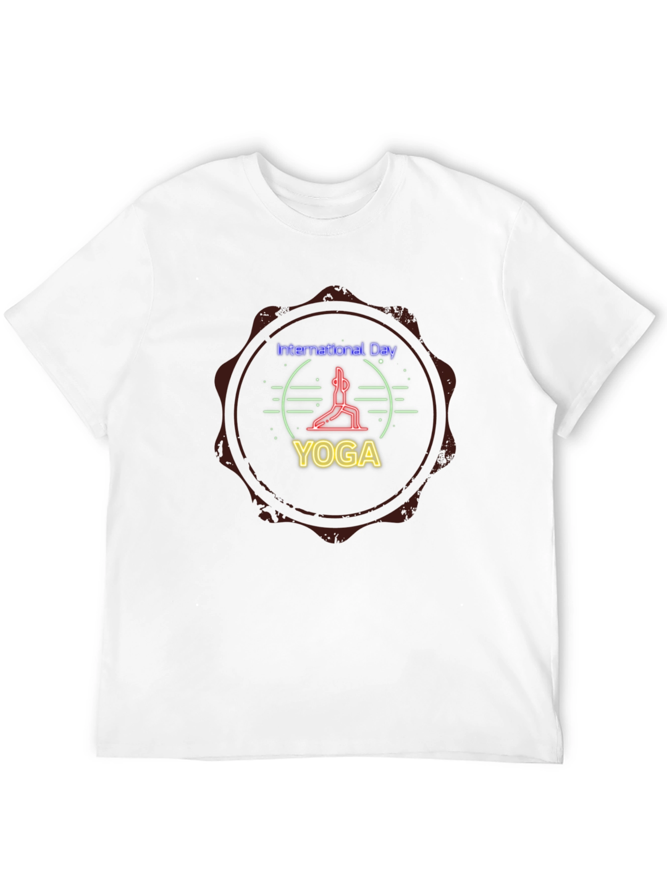 International Yoga Day Graphic Tee - Black