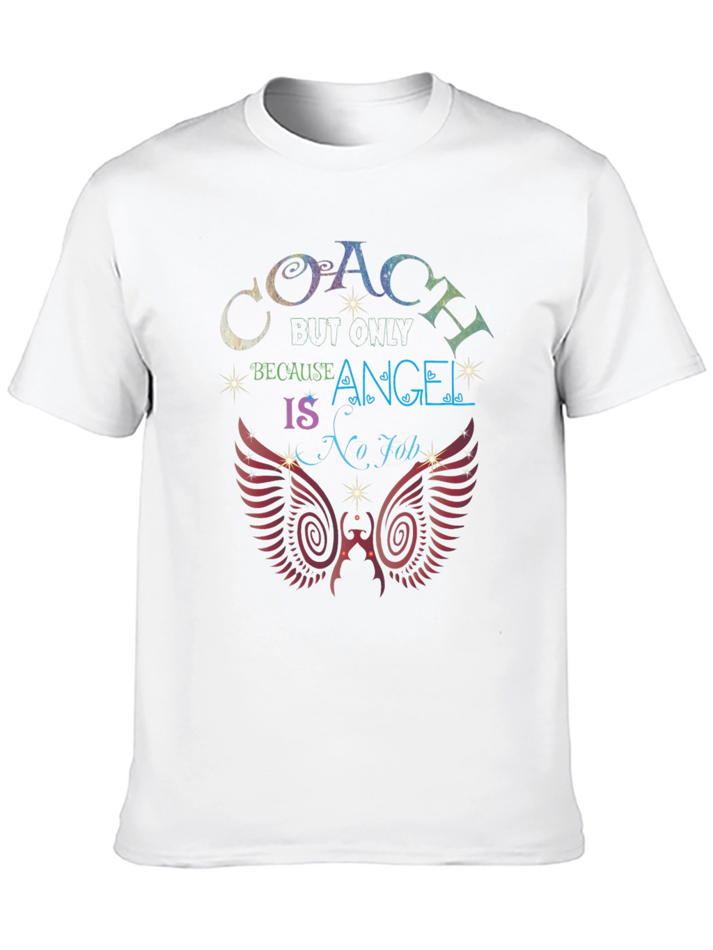 Coach Because Angel is No Job Black T-Shirt