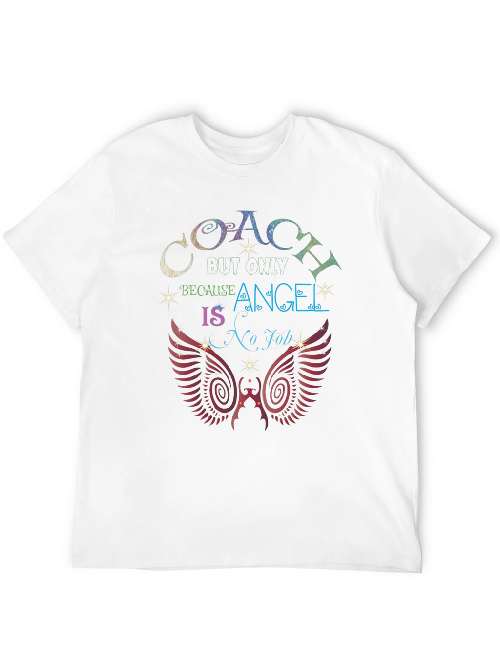 Coach Because Angel is No Job Black T-Shirt