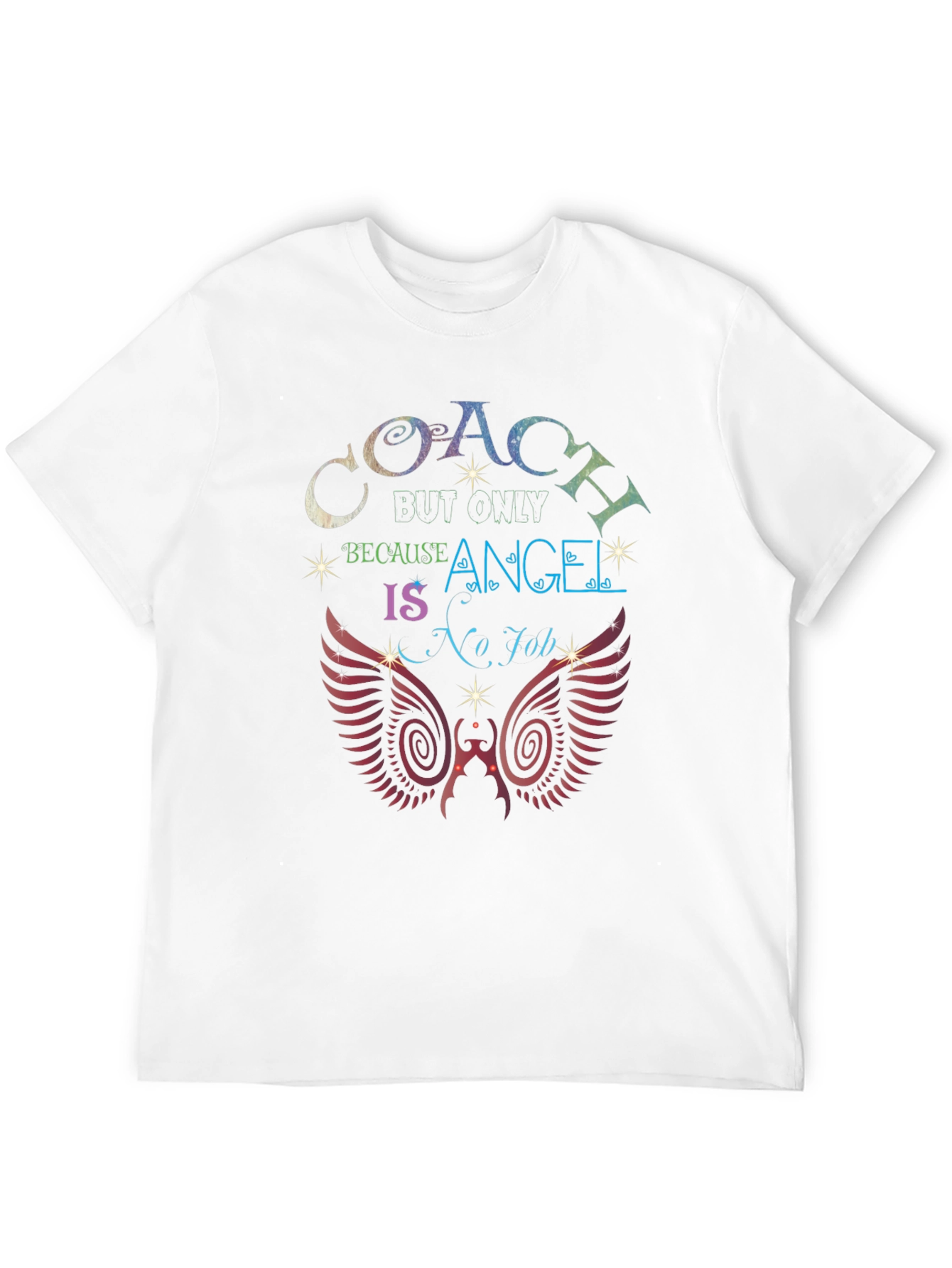 Coach Because Angel is No Job Black T-Shirt