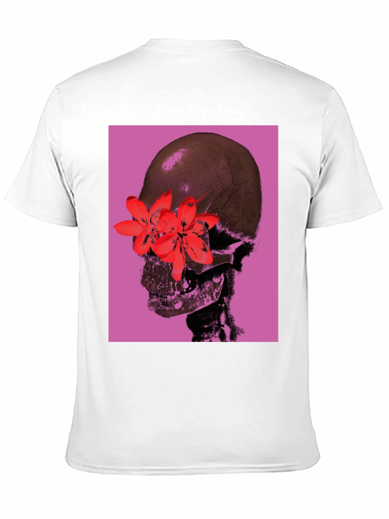 Skull & Flower Graphic T-Shirt
