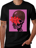 Skull & Flower Graphic T-Shirt