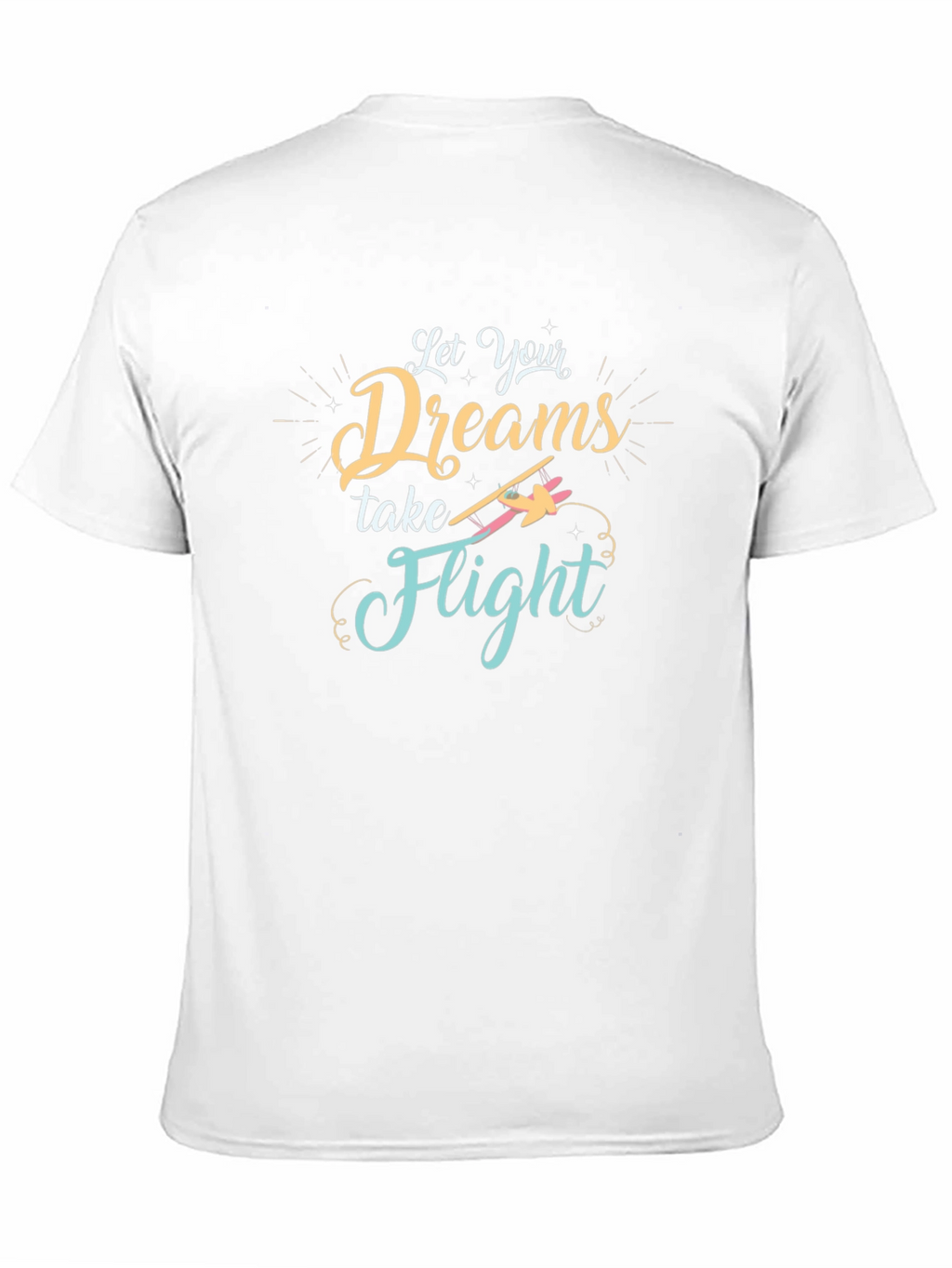 Dreams Take Flight Graphic Tee - Black Cotton T-Shirt