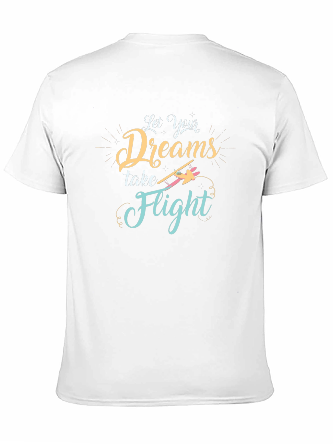 Dreams Take Flight Graphic Tee - Black Cotton T-Shirt