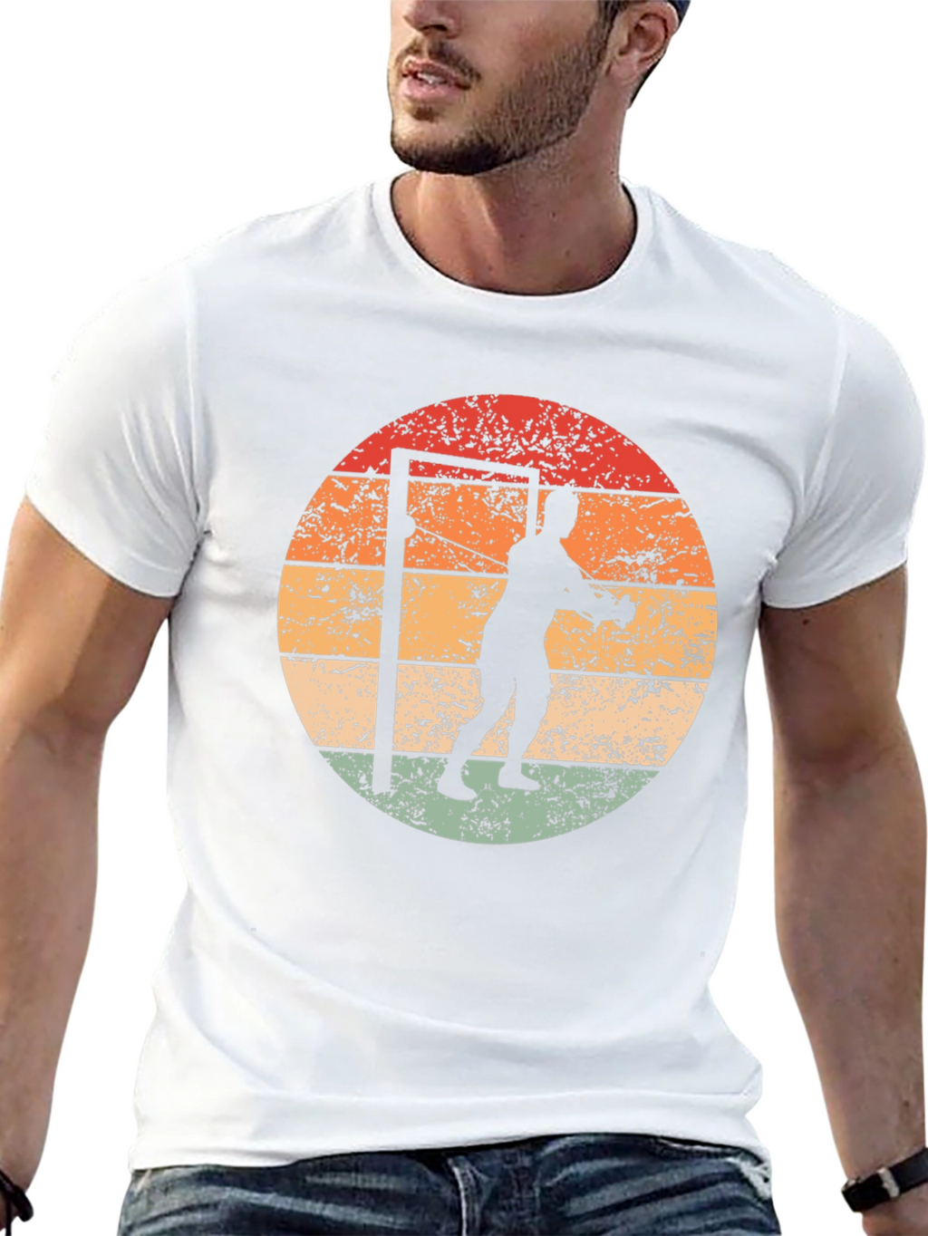 Retro Weightlifter T-Shirt - Black