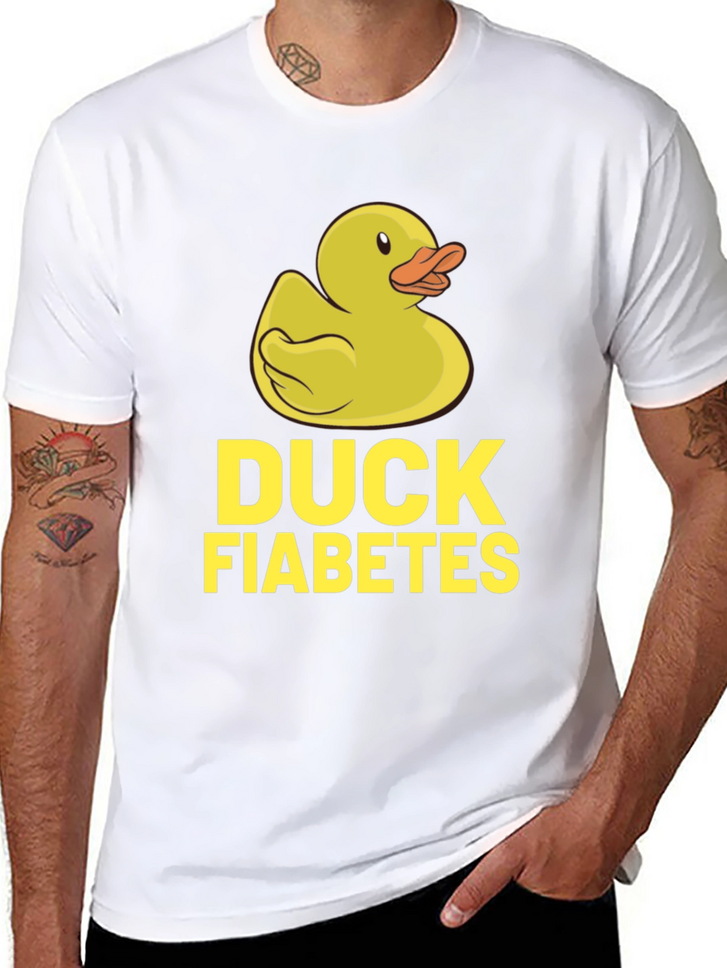 Duck Fiabetes T-Shirt - Funny Rubber Duckie Tee