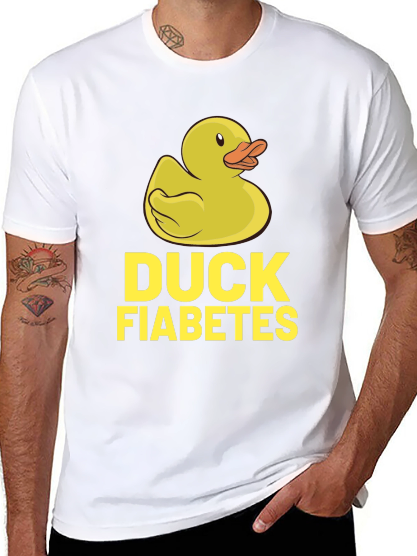 Duck Fiabetes T-Shirt - Funny Rubber Duckie Tee