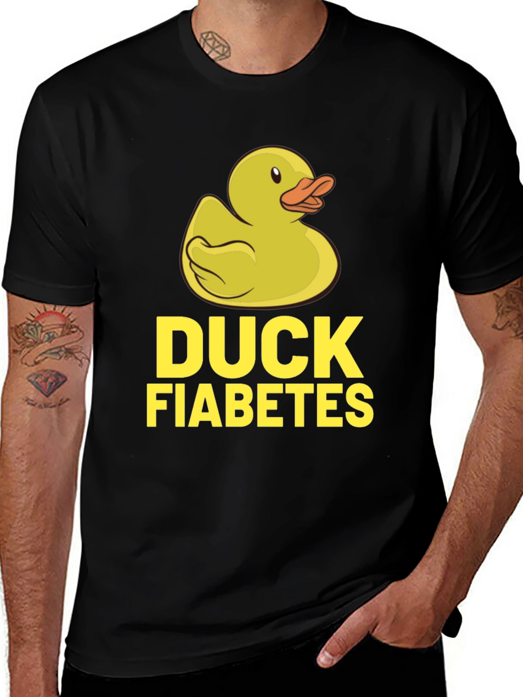 Duck Fiabetes T-Shirt - Funny Rubber Duckie Tee