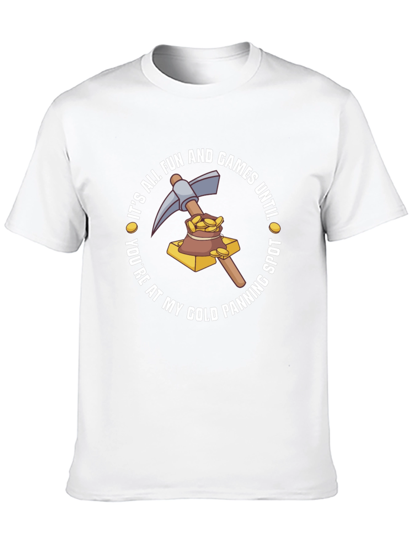 Gold Panning Humor Graphic T-Shirt
