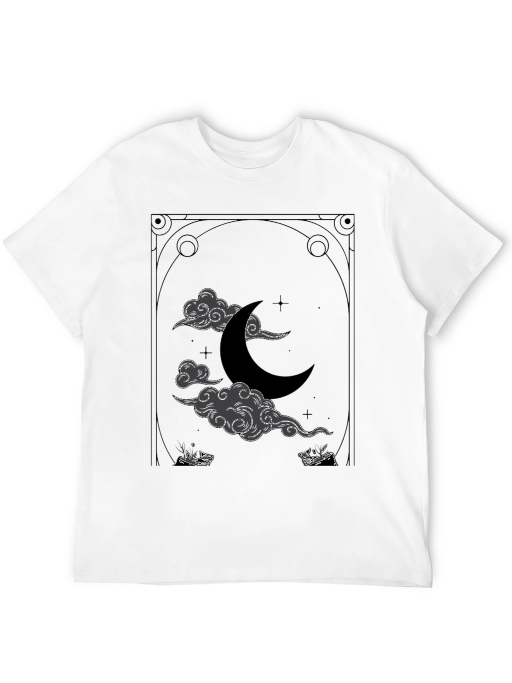 Mystic Moon Graphic Tee - Celestial Design