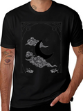 Mystic Moon Graphic Tee - Celestial Design