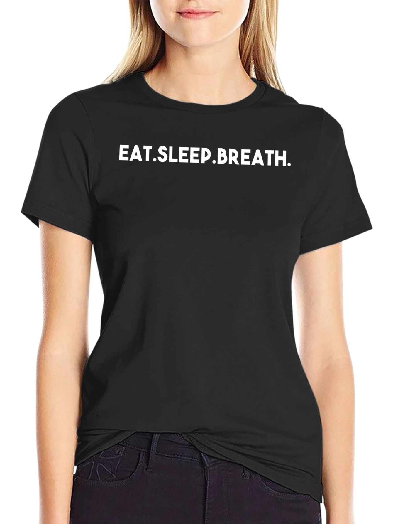 Eat Sleep Breath T-Shirt - Essential Black Tee