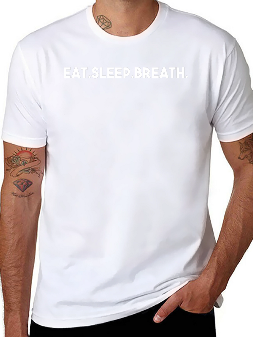 Eat Sleep Breath T-Shirt - Essential Black Tee