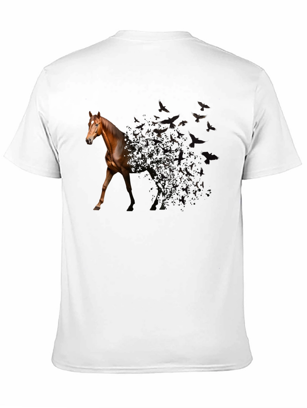 Horse to Birds Black Graphic Tee