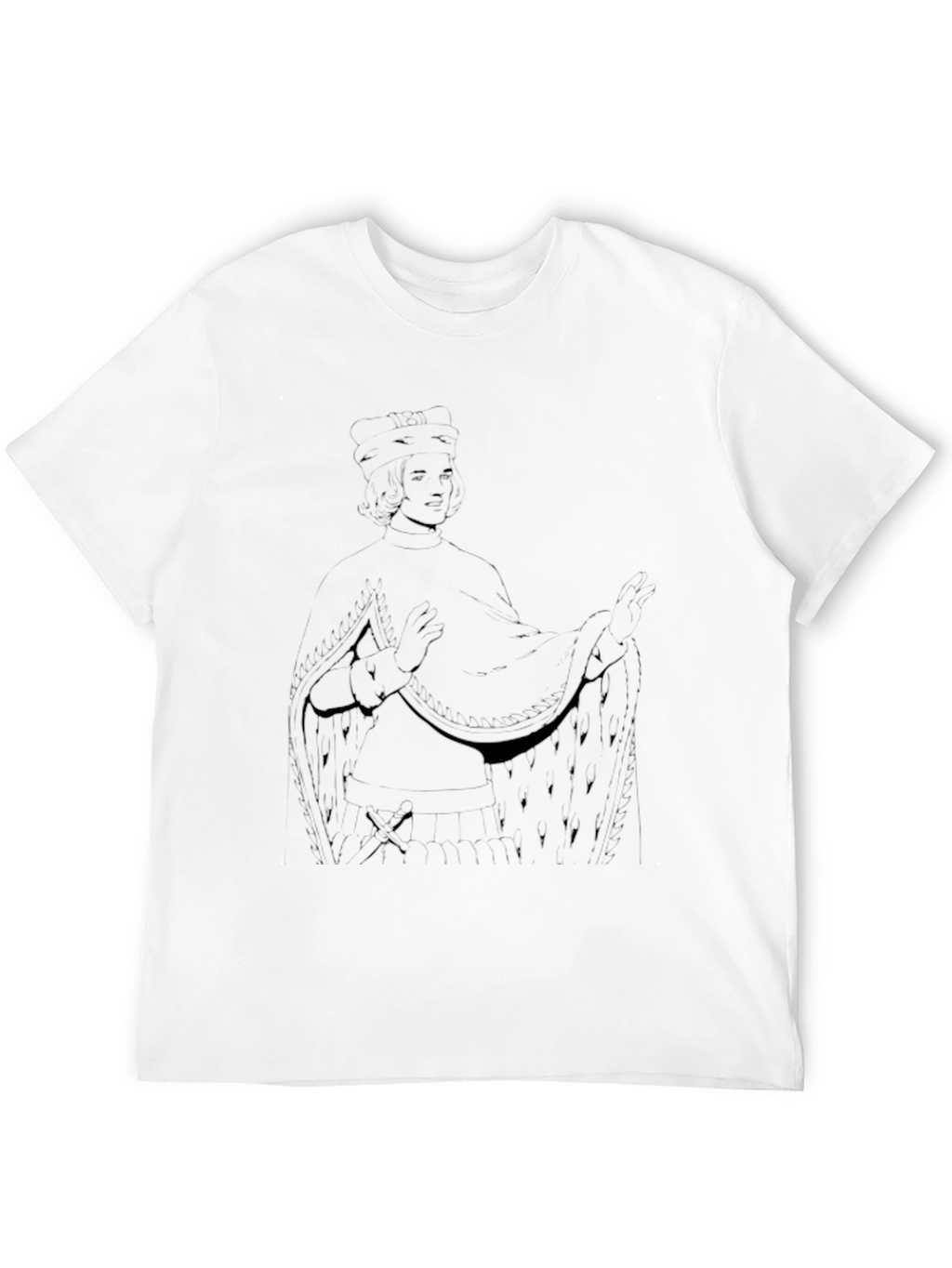 Black Queen of Hearts T-Shirt - Classic Card Design