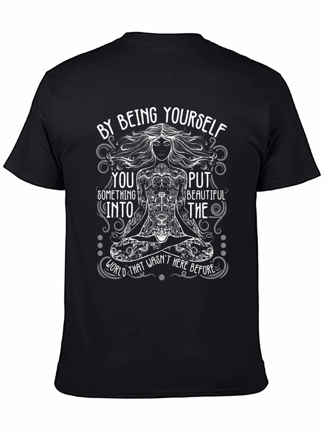Be Yourself T-Shirt - Inspirational Yoga Design