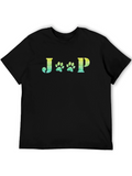 Jeep Dog Paw Print Graphic Tee - Black