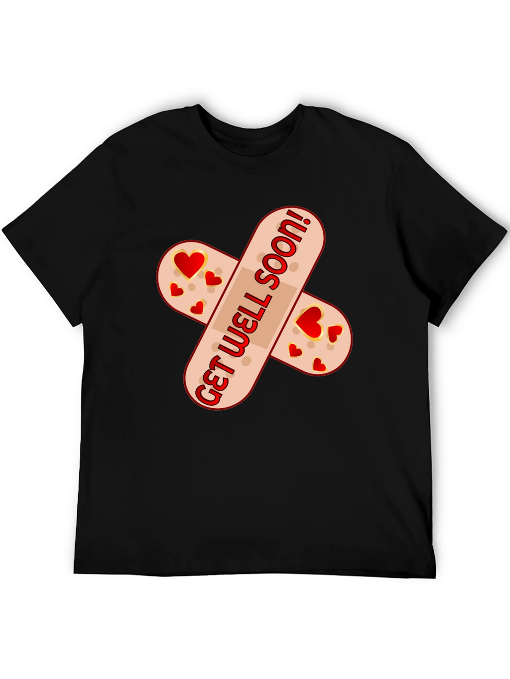 Get Well Soon Bandage T-Shirt - Funny & Heartfelt