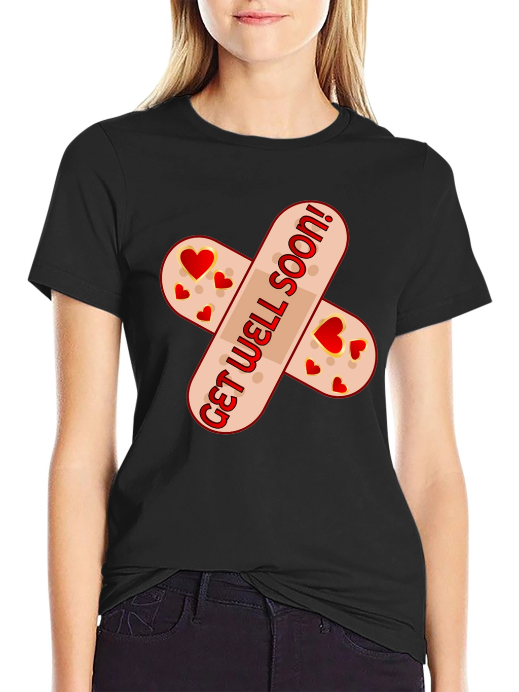 Get Well Soon Bandage T-Shirt - Funny & Heartfelt